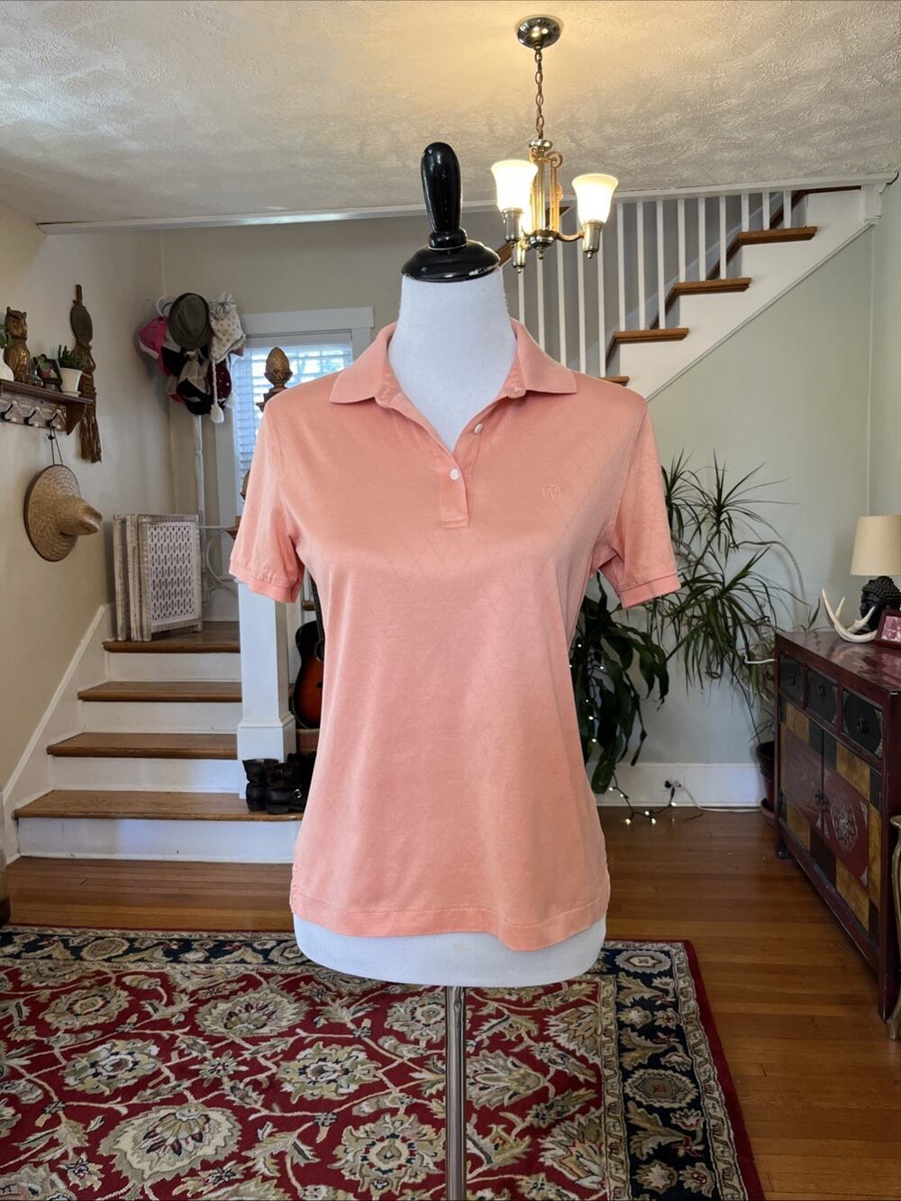 Brooks Brothers S Country Club performance knit polo shirt 100% Cotton Tennis